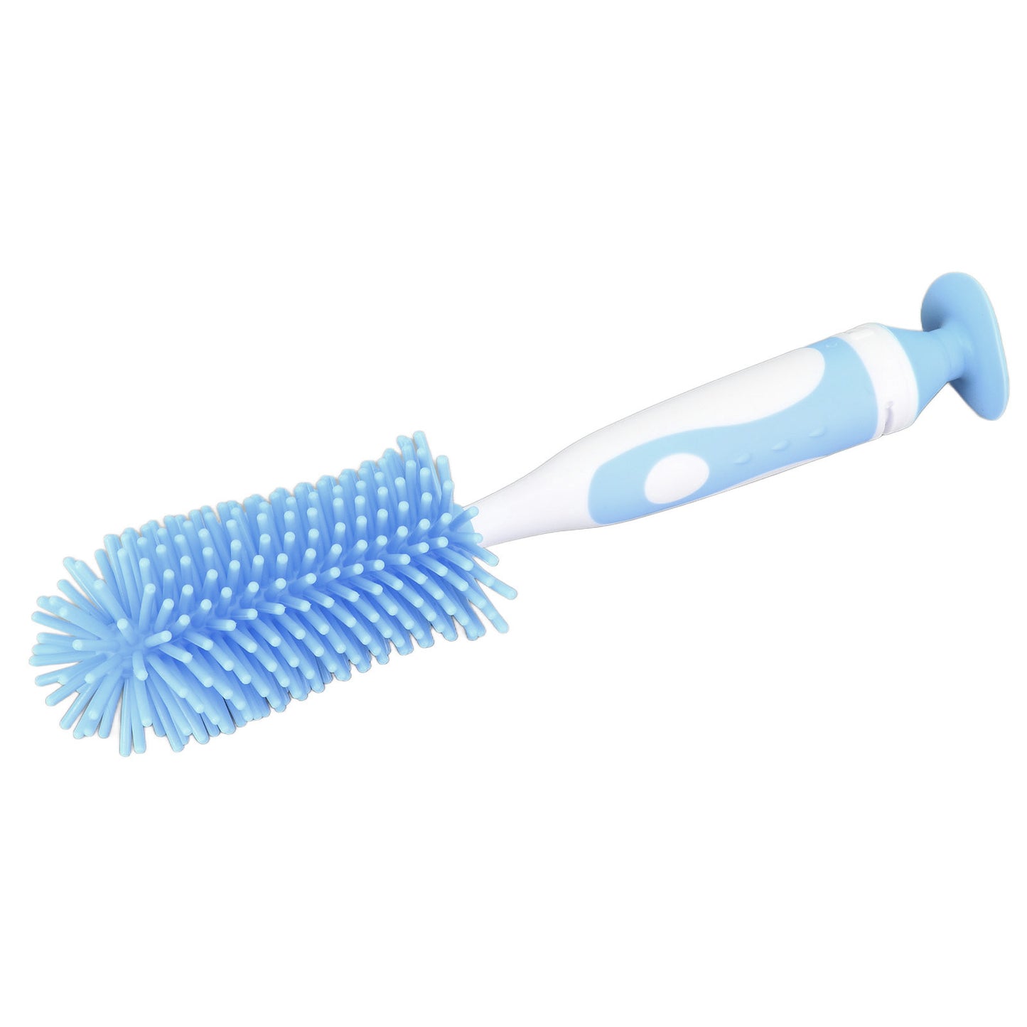 Baby Bottle Brush Water Silicone Milk Container Baby Bottle Cleaning Cleaner Brush for Baby BottlesBlue