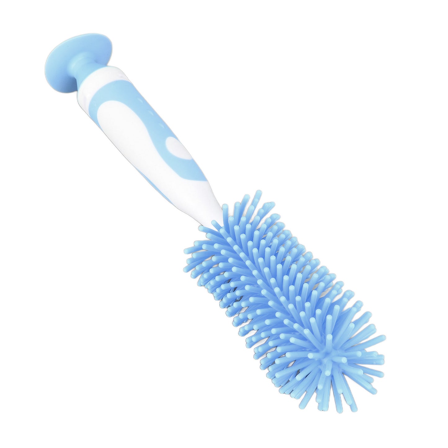 Baby Bottle Brush Water Silicone Milk Container Baby Bottle Cleaning Cleaner Brush for Baby BottlesBlue